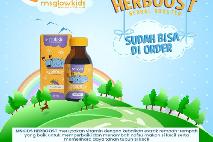 Tingkatkan Imunitas Anak Dengan Vitamin Herboost Booster Ms Glow Kids