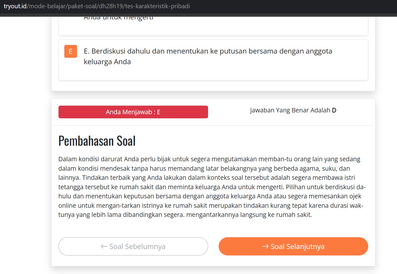 Simulasi Realistis dan Analisis Jawaban Melalui Tryout CPNS dengan Pembahasan Interaktif
